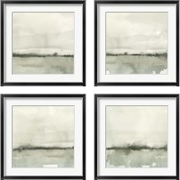 Framed 'Winter Reflections 4 Piece Framed Art Print Set' border=