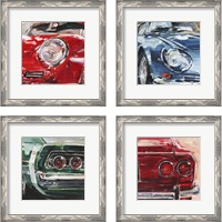 Framed 'Sportscar Collection 4 Piece Framed Art Print Set' border=
