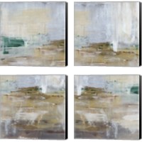 Framed 'Lake Breeze 4 Piece Canvas Print Set' border=