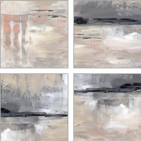 Framed 'Dusk Reflections 4 Piece Art Print Set' border=