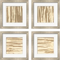 Framed 'Neutral Paths 4 Piece Framed Art Print Set' border=