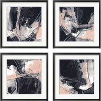 Framed 'Indicator  4 Piece Framed Art Print Set' border=