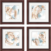 Framed Abstracted Shells 4 Piece Framed Art Print Set