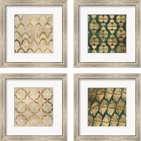 Framed Tile Tableau 4 Piece Framed Art Print Set