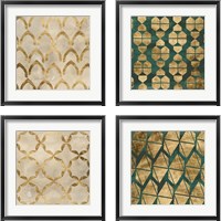 Framed Tile Tableau 4 Piece Framed Art Print Set