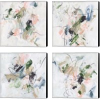 Framed 'Approaching Spring 4 Piece Canvas Print Set' border=
