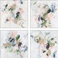 Framed 'Approaching Spring 4 Piece Art Print Set' border=