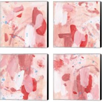 Framed 'Pink Sky 4 Piece Canvas Print Set' border=