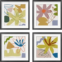 Framed Flower Petals 4 Piece Framed Art Print Set