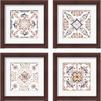 Framed 'Summertime Ceramic 4 Piece Framed Art Print Set' border=