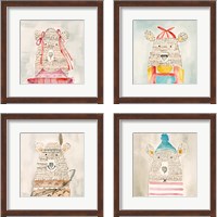 Framed 'Lids Bear 4 Piece Framed Art Print Set' border=