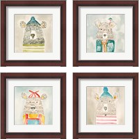 Framed 'Lids Bear 4 Piece Framed Art Print Set' border=