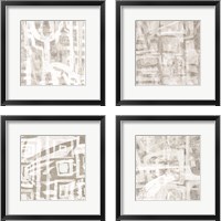 Framed 'Intertwined  4 Piece Framed Art Print Set' border=