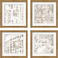 Framed 'Intertwined  4 Piece Framed Art Print Set' border=