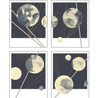 Framed 'Planetary Weights 4 Piece Art Print Set' border=