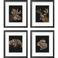 Framed Forest Dweller 4 Piece Framed Art Print Set