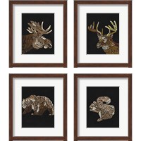 Framed Forest Dweller 4 Piece Framed Art Print Set