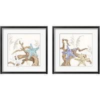 Framed 'Soft Shores 2 Piece Framed Art Print Set' border=