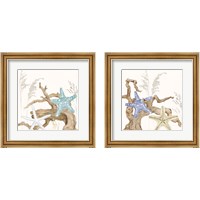 Framed 'Soft Shores 2 Piece Framed Art Print Set' border=