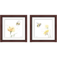 Framed 'Sunflower Meadow 2 Piece Framed Art Print Set' border=