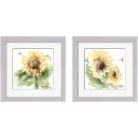 Framed 'Sunflower Meadow 2 Piece Framed Art Print Set' border=