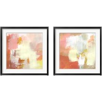 Framed Yellow and Blush 2 Piece Framed Art Print Set