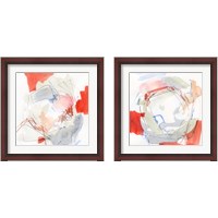 Framed Coral Swirl 2 Piece Framed Art Print Set