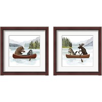 Framed 'Canoe Trip 2 Piece Framed Art Print Set' border=