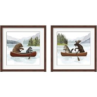 Framed 'Canoe Trip 2 Piece Framed Art Print Set' border=