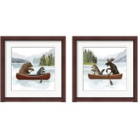 Framed 'Canoe Trip 2 Piece Framed Art Print Set' border=