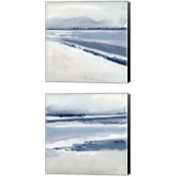 Framed Beach Stripes 2 Piece Canvas Print Set