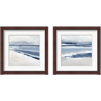 Framed Beach Stripes 2 Piece Framed Art Print Set