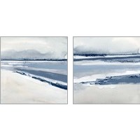 Framed Beach Stripes 2 Piece Art Print Set