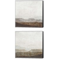 Framed 'Burnished Mountains 2 Piece Canvas Print Set' border=