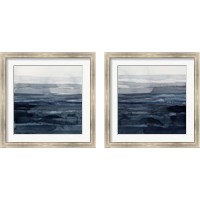 Framed Rising Blue  2 Piece Framed Art Print Set