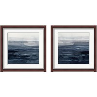 Framed Rising Blue  2 Piece Framed Art Print Set