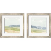Framed 'Pastel Slopes 2 Piece Framed Art Print Set' border=