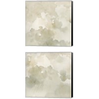 Framed 'Warm Clouds Abstract 2 Piece Canvas Print Set' border=