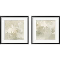 Framed Warm Clouds Abstract 2 Piece Framed Art Print Set