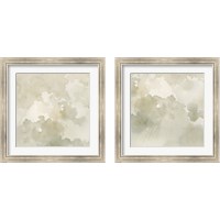 Framed 'Warm Clouds Abstract 2 Piece Framed Art Print Set' border=