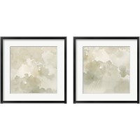 Framed Warm Clouds Abstract 2 Piece Framed Art Print Set