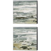 Framed 'Low Tide 2 Piece Canvas Print Set' border=