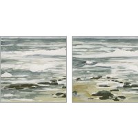 Framed 'Low Tide 2 Piece Art Print Set' border=
