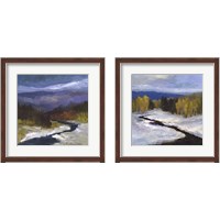 Framed 'Mountain Colors 2 Piece Framed Art Print Set' border=