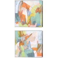 Framed 'Candied Sherbet 2 Piece Canvas Print Set' border=