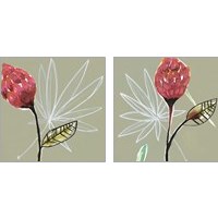 Framed 'Tropic Botanicals 2 Piece Art Print Set' border=
