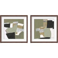 Framed Olive Black & Gold 2 Piece Framed Art Print Set