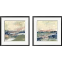 Framed 'Coastline Vignette 2 Piece Framed Art Print Set' border=