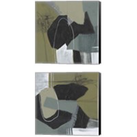Framed Puzzle in Neutrals 2 Piece Canvas Print Set