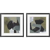 Framed 'Puzzle in Neutrals 2 Piece Framed Art Print Set' border=